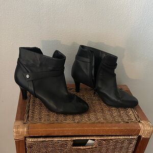 Alex Marie Sleek Black Heeled Boots